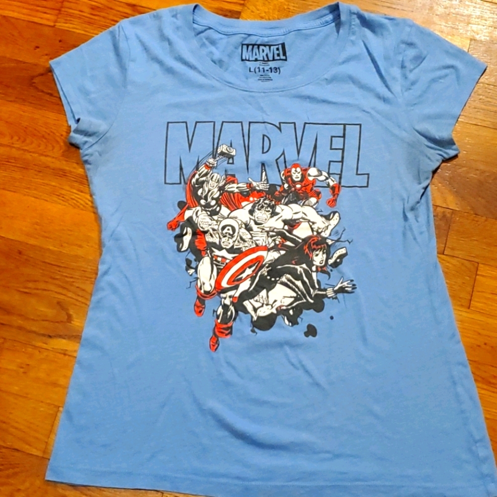 RETRO Marvel Avengers FITTED TEE LG